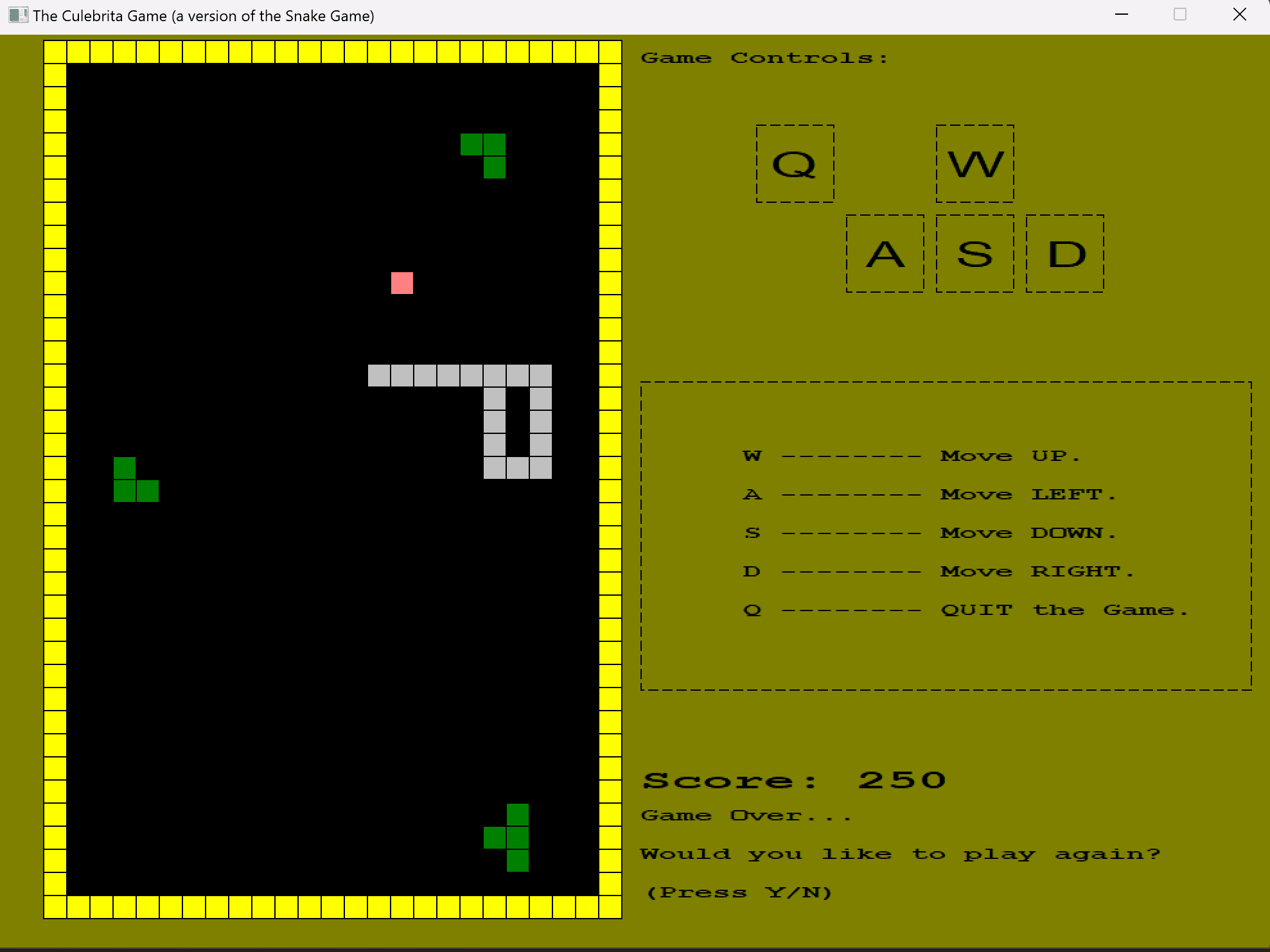 The Culebrita (Snake) Game screenshot